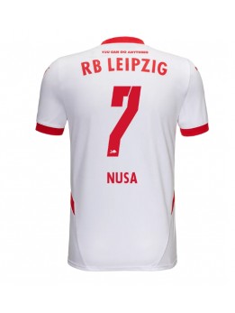 Muži Futbalové oblečenie RB Leipzig Antonio Nusa #7 2024-25 Krátky Rukáv - Domáci